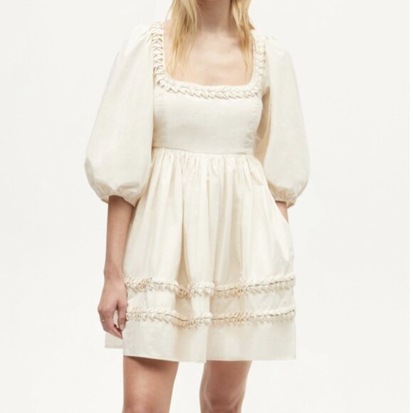 RHODE Dresses & Skirts - NEW RHODE DAYA COTTON BUTTERCREAM MINI DRESS SIZE 4